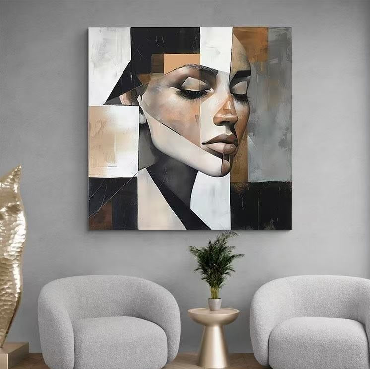 Handcrafted Modern Figure Painting Fine Wall Art For Homedecor MDP1041