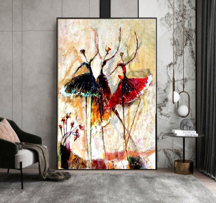 Handcrafted Modern Figure Painting Fine Wall Art For Homedecor MDP1052