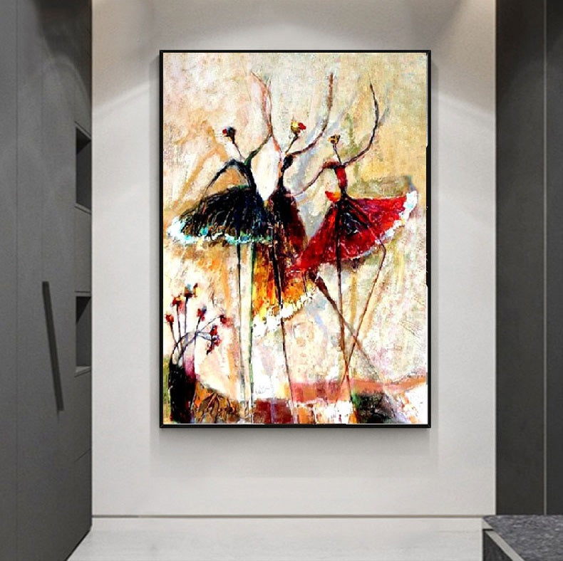 Handcrafted Modern Figure Painting Fine Wall Art For Homedecor MDP1052