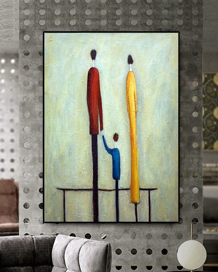 Handcrafted Modern Figure Painting Fine Wall Art For Homedecor MDP1057A