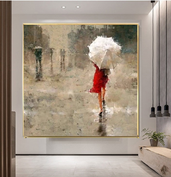 Handcrafted Modern Figure Painting Fine Wall Art For Homedecor MDP1071A