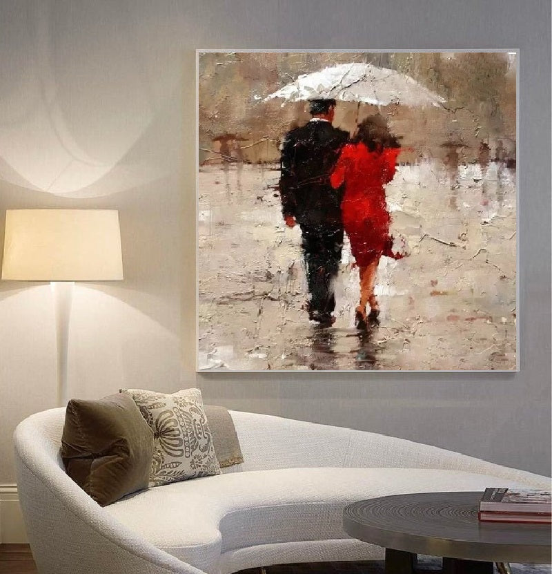 Handcrafted Modern Figure Painting Fine Wall Art For Homedecor MDP1071B