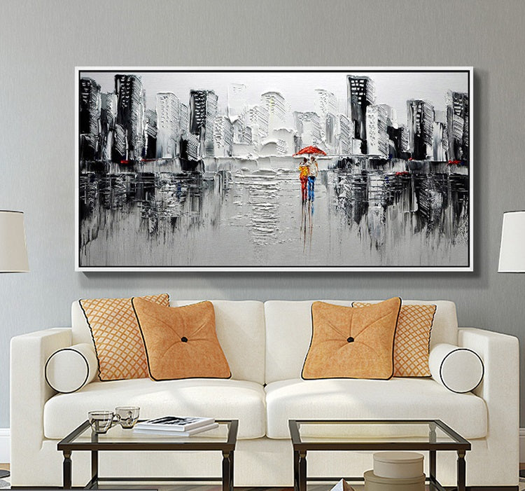 Handcrafted Modern Scenery Painting Fine Wall Art For Homedecor MDS1003