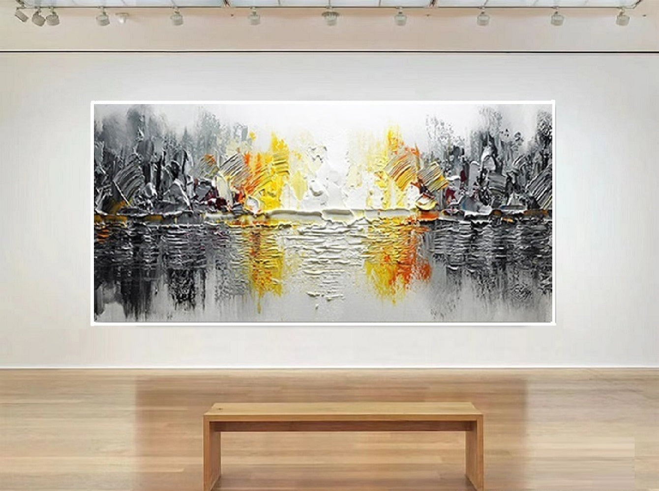 Handcrafted Modern Scenery Painting Fine Wall Art For Homedecor MDS1004