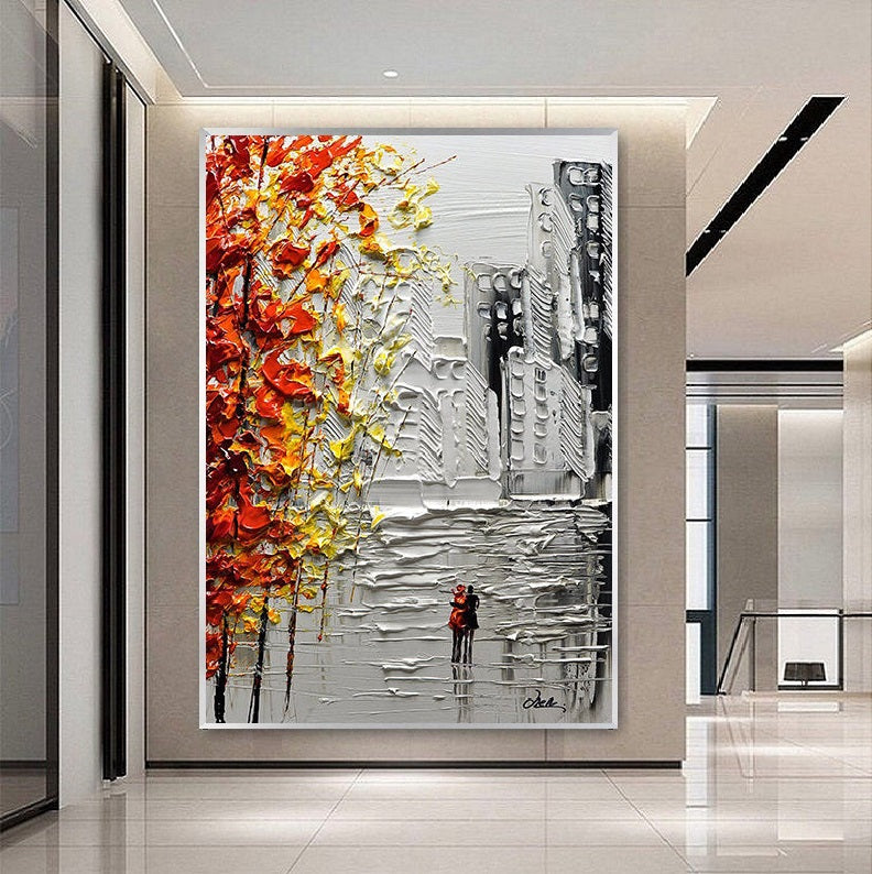 Handcrafted Modern Scenery Painting Wall Art For Homedecor MDS1005