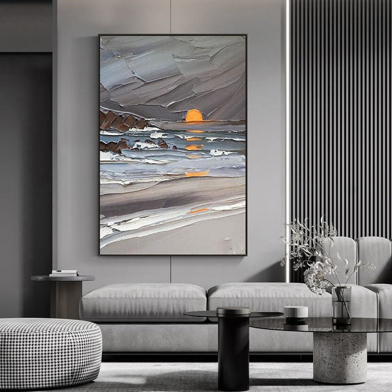 Handcrafted Modern Scenery Painting Wall Art For Homedecor MDS1020