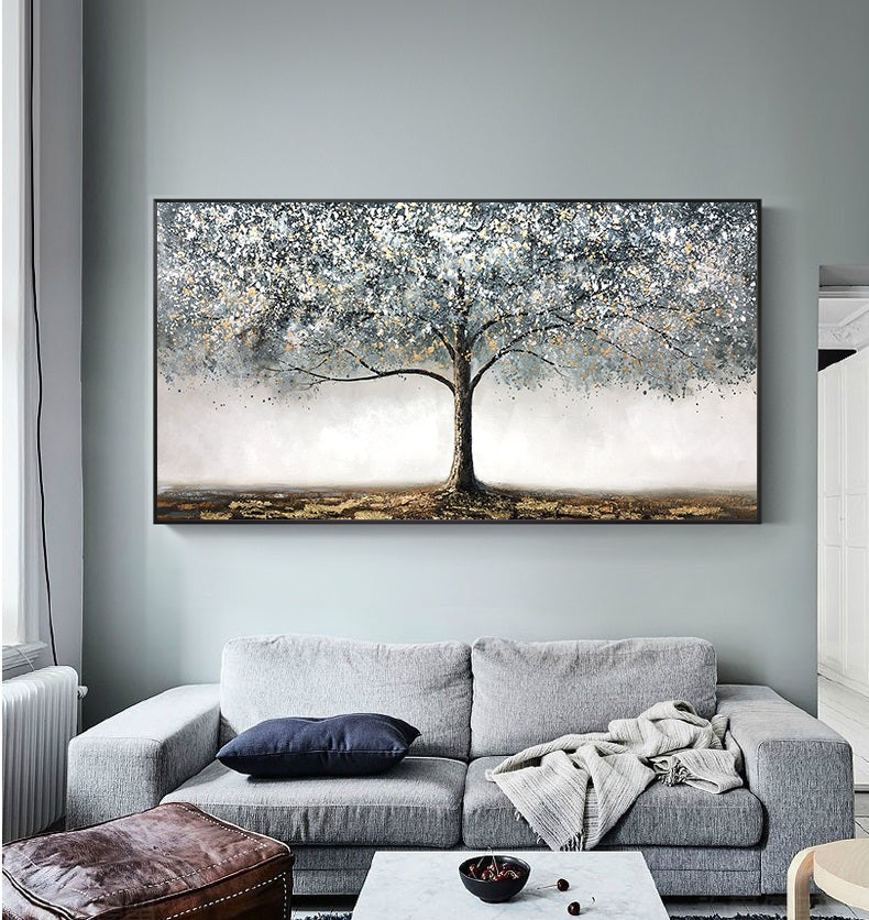 Handcrafted Modern Scenery Painting Fine Wall Art For Homedecor MDS1034