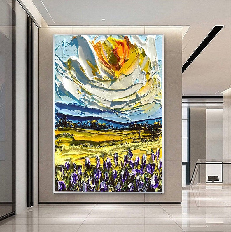 Handcrafted Modern Scenery Painting Wall Art For Homedecor MDS1041