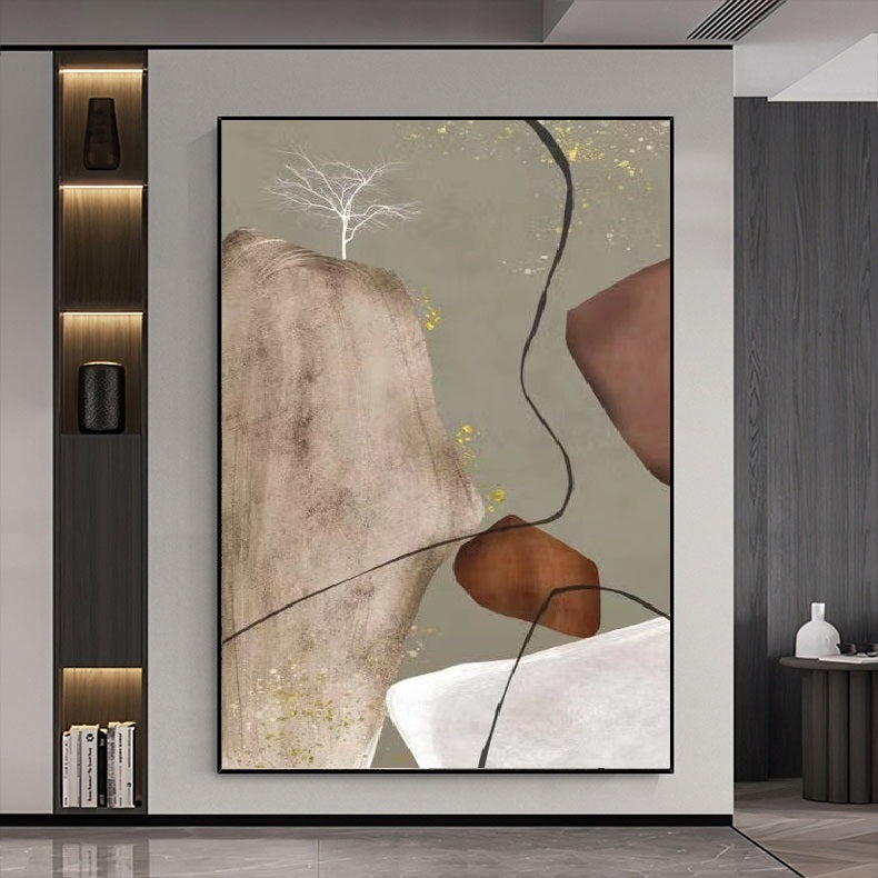 Handcrafted Modern Scenery Painting Wall Art For Homedecor MDS1044B