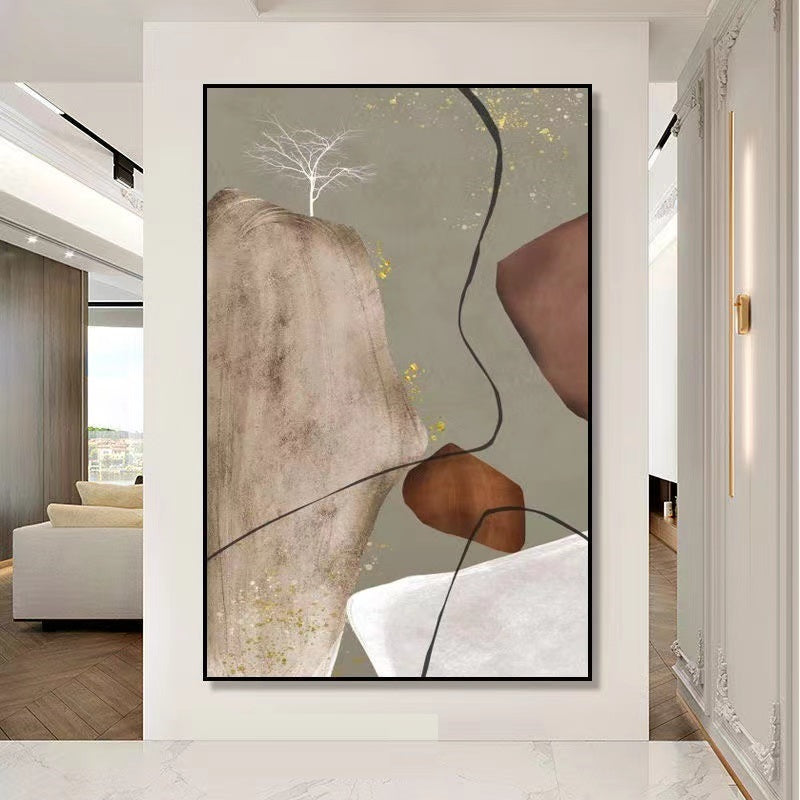 Handcrafted Modern Scenery Painting Wall Art For Homedecor MDS1044B