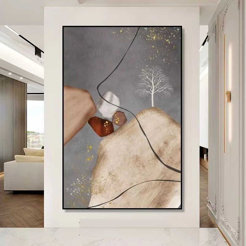 Handcrafted Modern Scenery Painting Wall Art For Homedecor MDS1044E