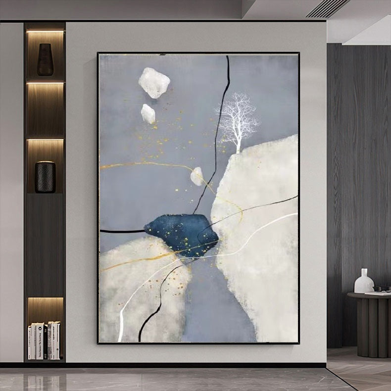 Handcrafted Modern Scenery Painting Wall Art For Homedecor MDS1044G
