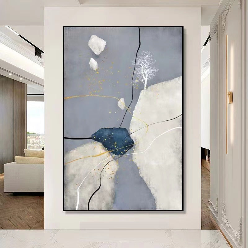 Handcrafted Modern Scenery Painting Wall Art For Homedecor MDS1044G