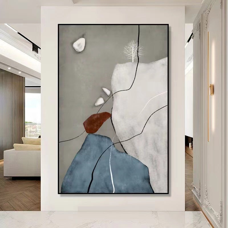 Handcrafted Modern Scenery Painting Wall Art For Homedecor MDS1044P