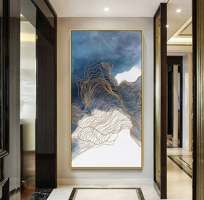 Handcrafted Abstract Painting Fine Art For Homedecor MA1109