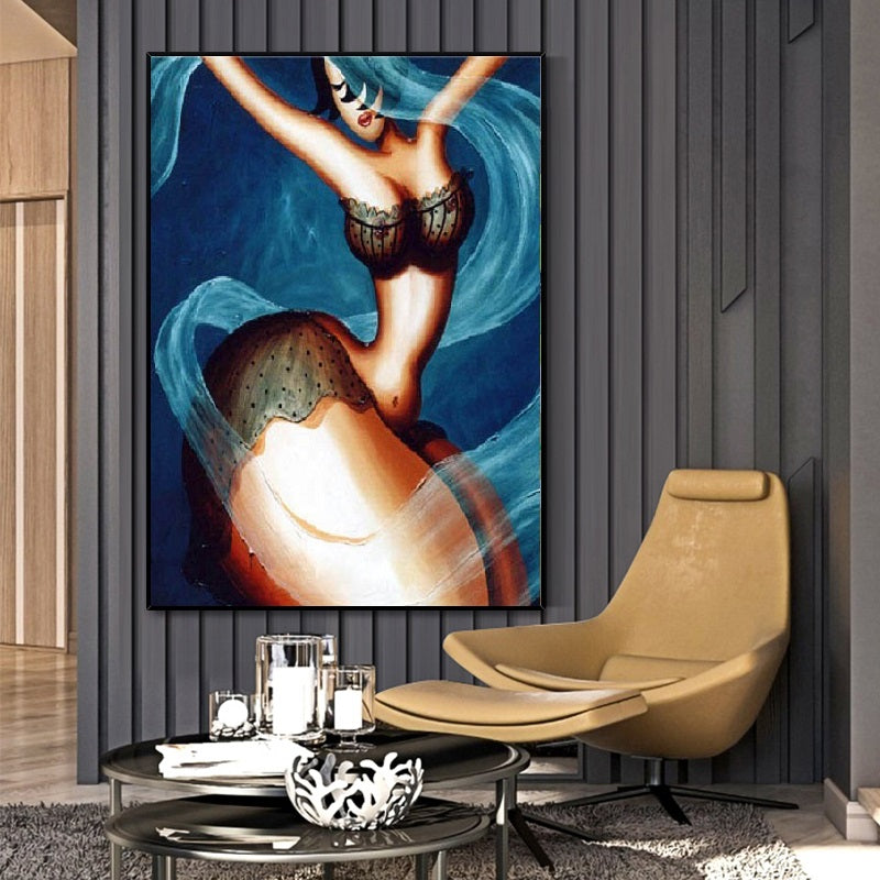 Handcrafted Modern Painting Fine Art For Homedecor MB1052