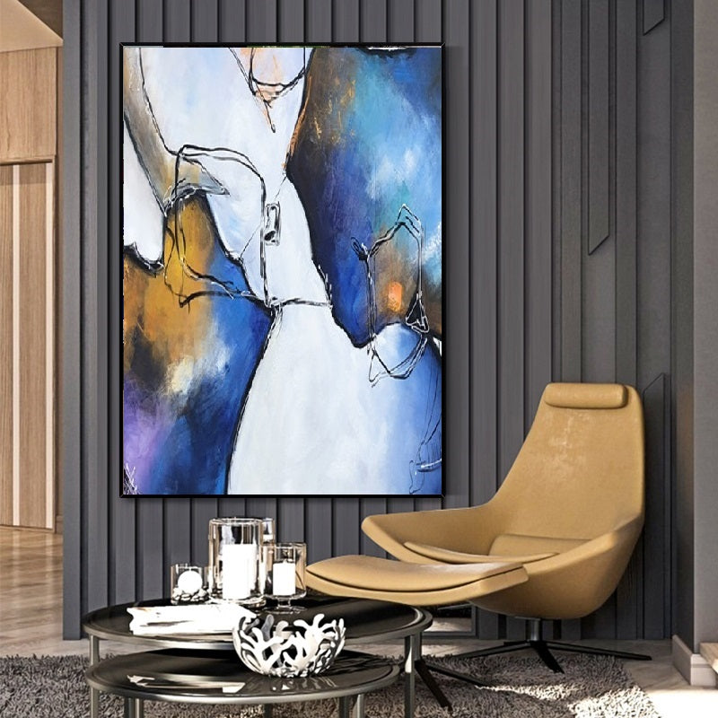 Handcrafted Abstract Painting Fine Art For Homedecor MA1134A