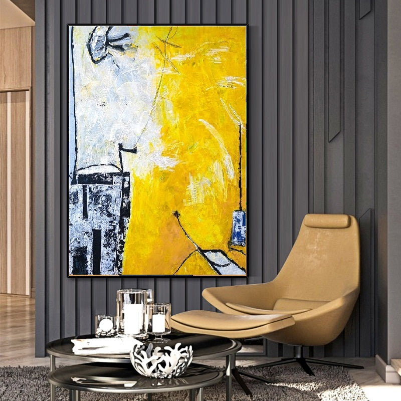 Handcrafted Abstract Painting Fine Art For Homedecor MA1154A