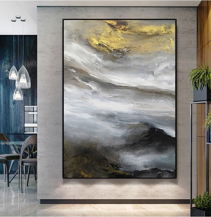 Handcrafted Abstract Painting Fine Art For Homedecor MA1087