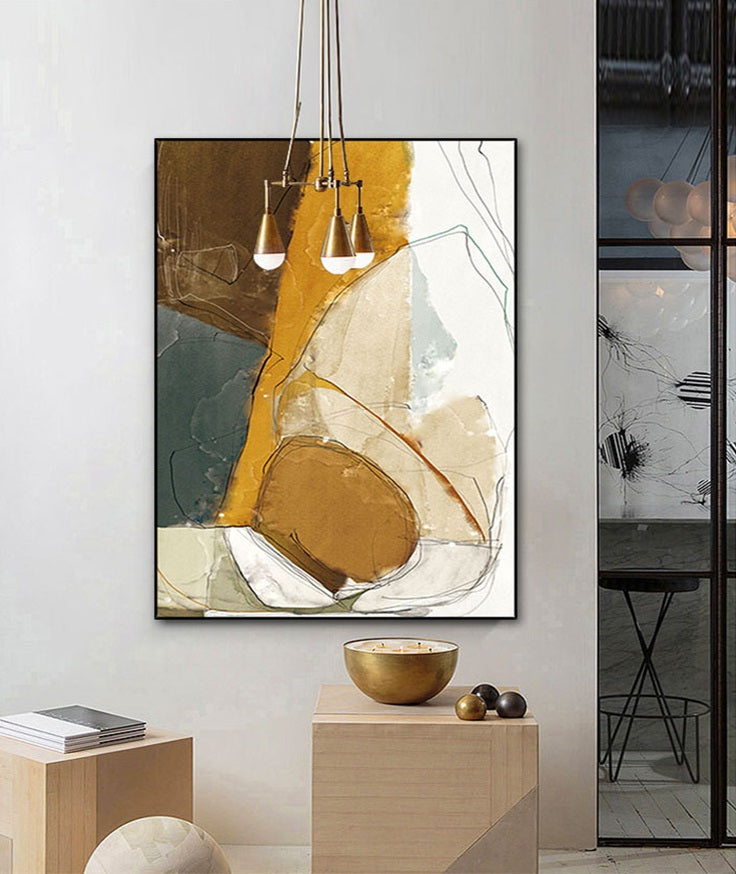 Handcrafted Abstract Painting Fine Art For Homedecor MA1130B