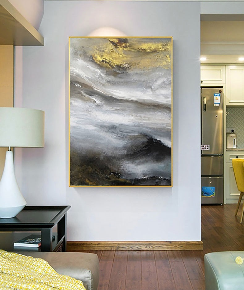 Handcrafted Abstract Painting Fine Art For Homedecor MA1087