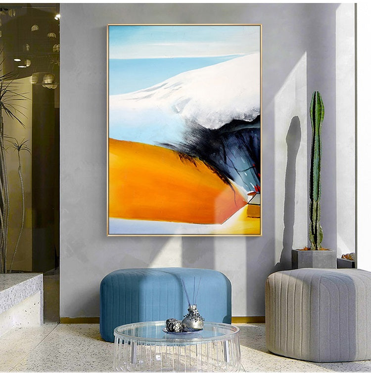 Handcrafted Abstract Painting Fine Art For Homedecor MA1158