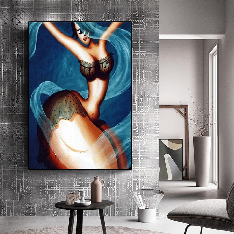 Handcrafted Modern Painting Fine Art For Homedecor MB1052