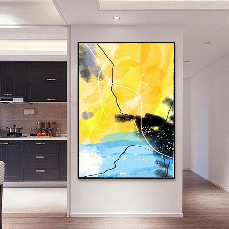 Handcrafted Abstract Painting Fine Art For Homedecor MA1162