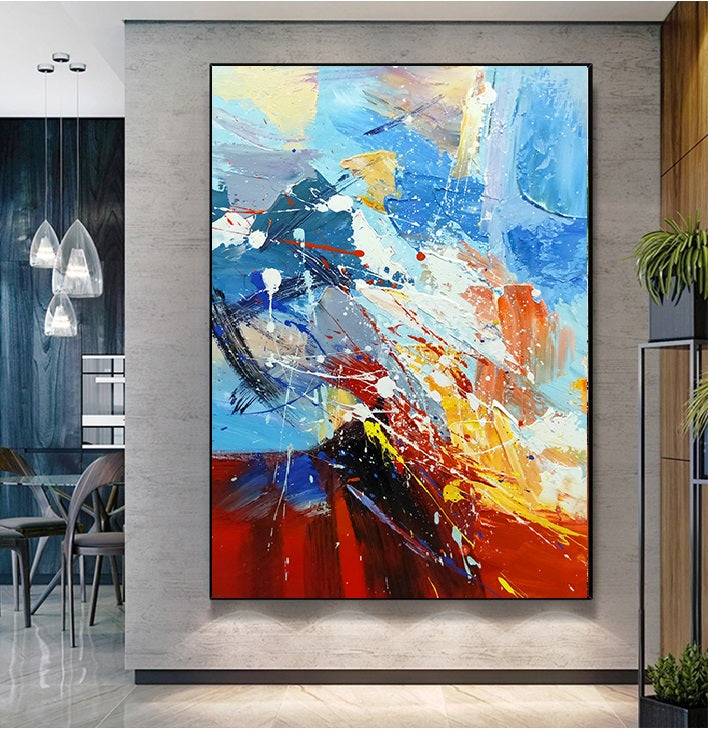 Handcrafted Abstract Painting Fine Art For Homedecor MA1259