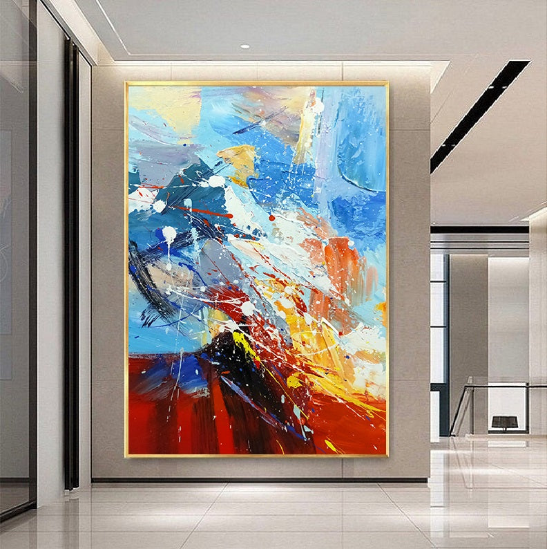 Handcrafted Abstract Painting Fine Art For Homedecor MA1259
