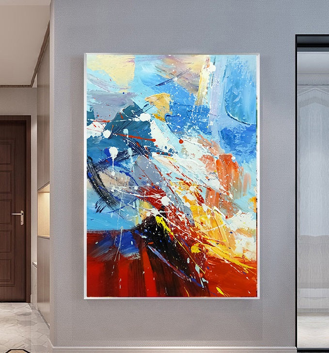 Handcrafted Abstract Painting Fine Art For Homedecor MA1259