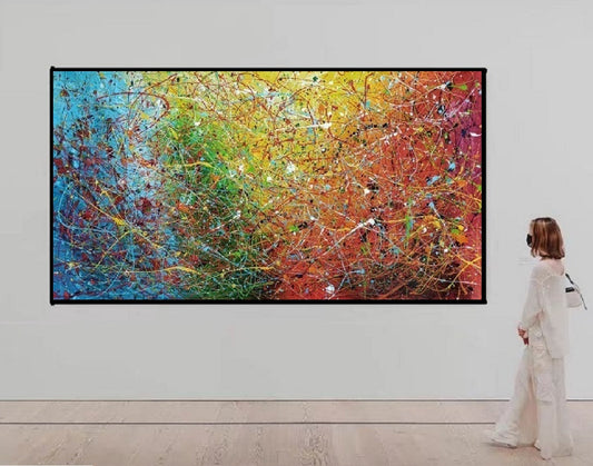 Handcrafted Abstract Painting Fine Art For Homedecor MA1070B