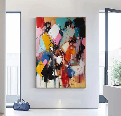 Handcrafted Abstract Painting Fine Wall Art For Homedecor AB0003A