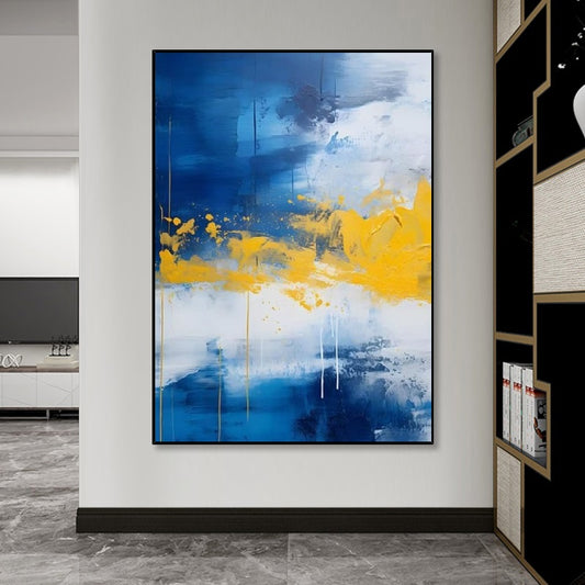 Handcrafted Abstract Painting, Modern Wall Art for Home Decor AB0006A