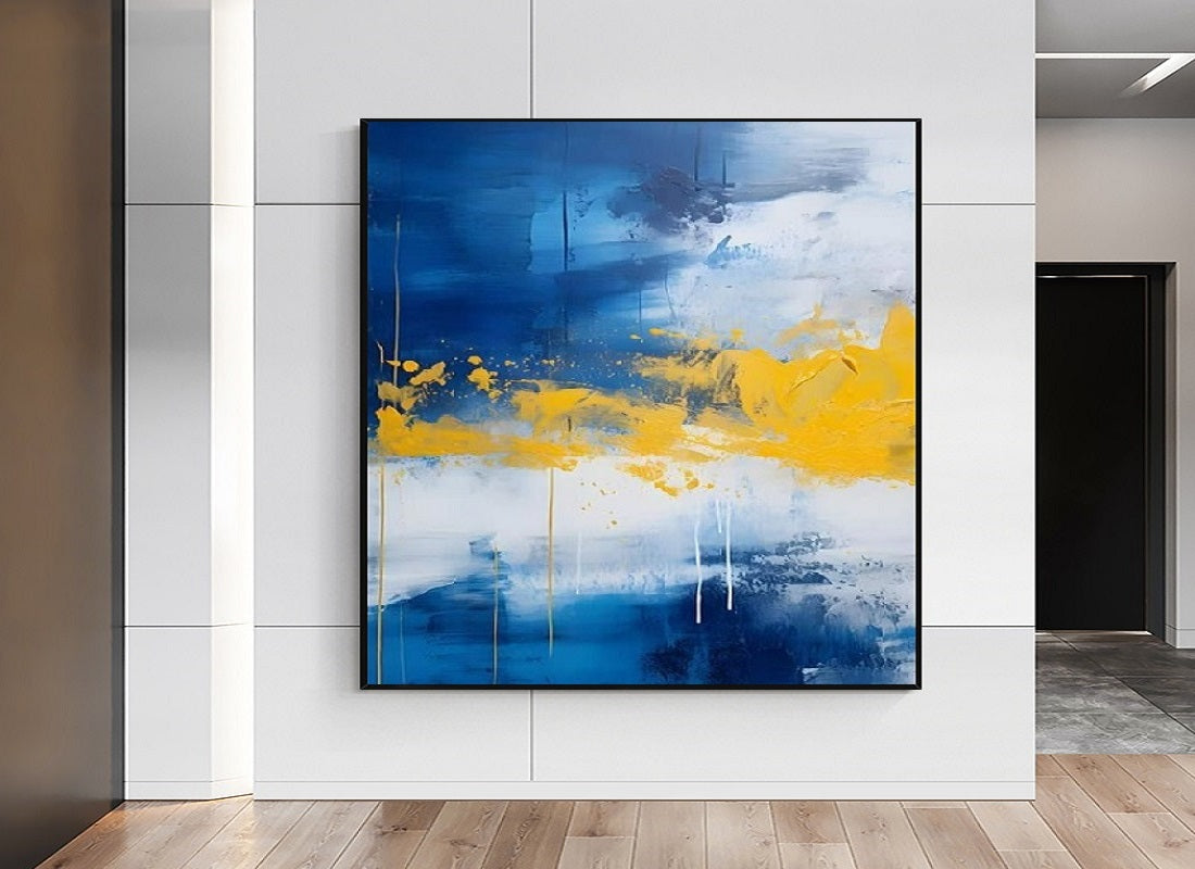 Handcrafted Abstract Painting, Modern Wall Art for Home Decor AB0006C