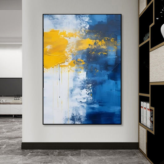 Handcrafted Abstract Painting, Modern Wall Art for Home Decor AB0007A