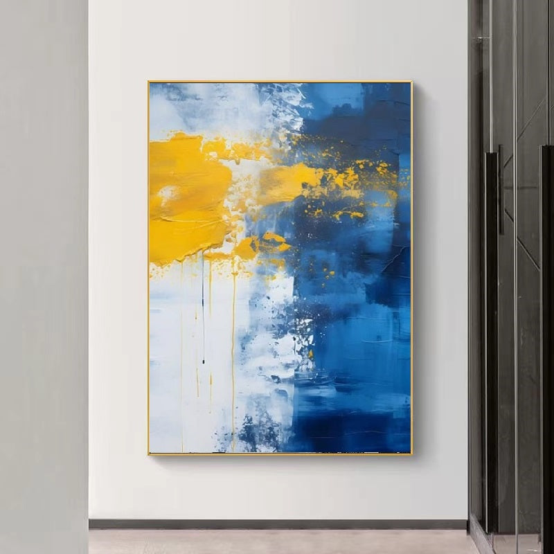 Handcrafted Abstract Painting, Modern Wall Art for Home Decor AB0007A