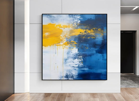 Handcrafted Abstract Painting, Modern Wall Art for Home Decor AB0007C