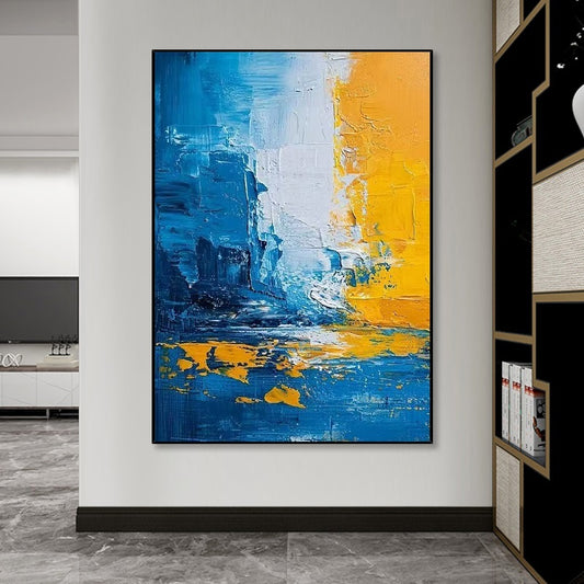 Handcrafted Abstract Painting, Modern Wall Art for Home Decor AB0009A