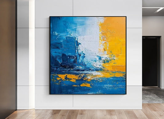 Handcrafted Abstract Painting, Modern Wall Art for Home Decor AB0009C