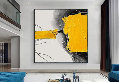 Handcrafted Abstract Painting, Modern Wall Art for Home Decor AB0011C