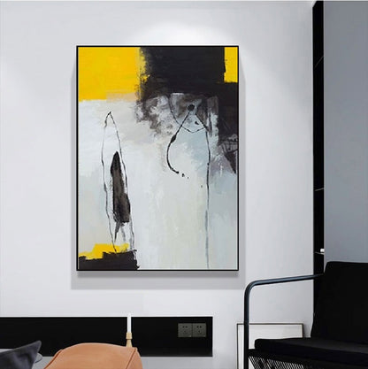 Handcrafted Abstract Painting, Modern Wall Art for Home Decor AB0012A