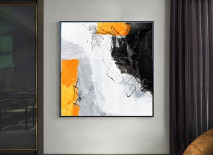 Handcrafted Abstract Painting, Modern Wall Art for Home Decor AB0013C