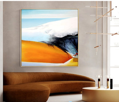 Handcrafted Abstract Painting, Modern Wall Art for Home Decor AB0016C