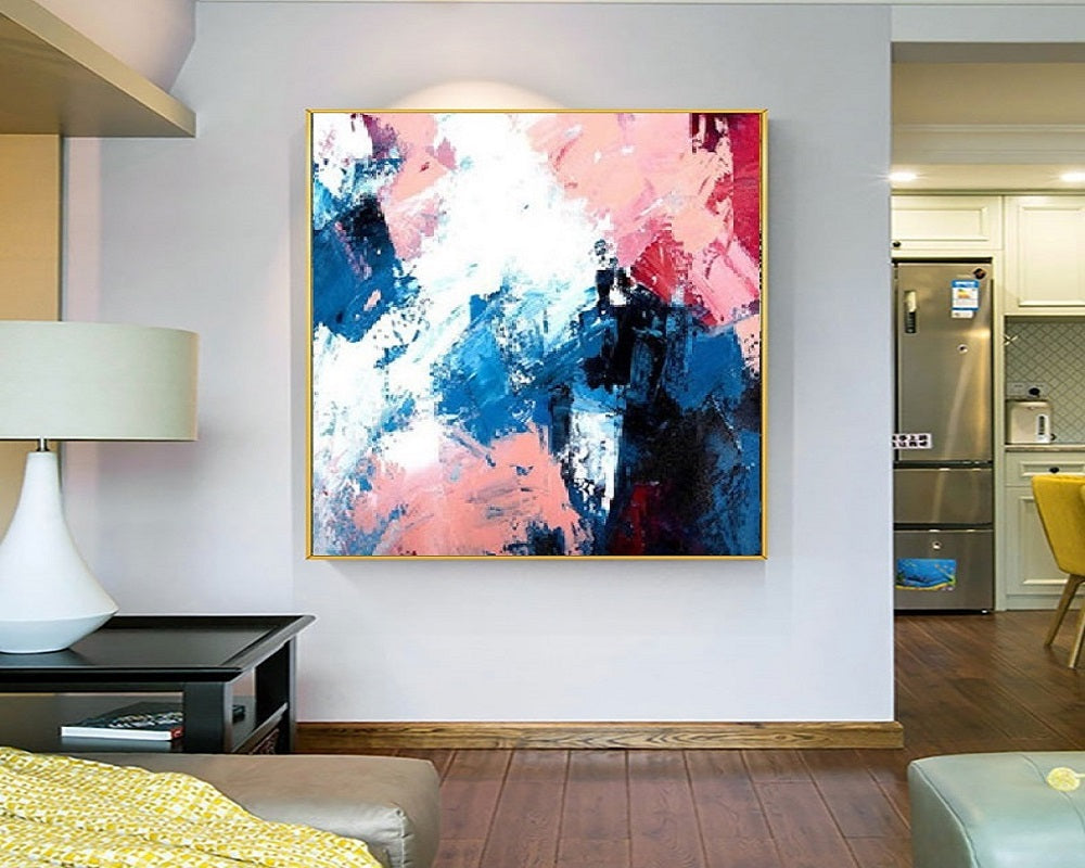 Handcrafted Abstract Painting, Modern Wall Art for Home Decor AB0024C