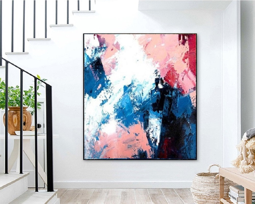 Handcrafted Abstract Painting, Modern Wall Art for Home Decor AB0024C