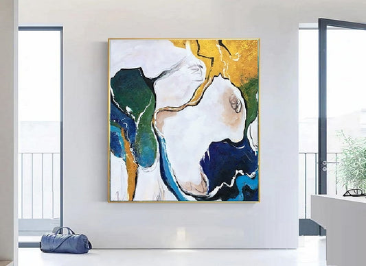 Handcrafted Abstract Painting, Modern Wall Art for Home Decor AB0030C