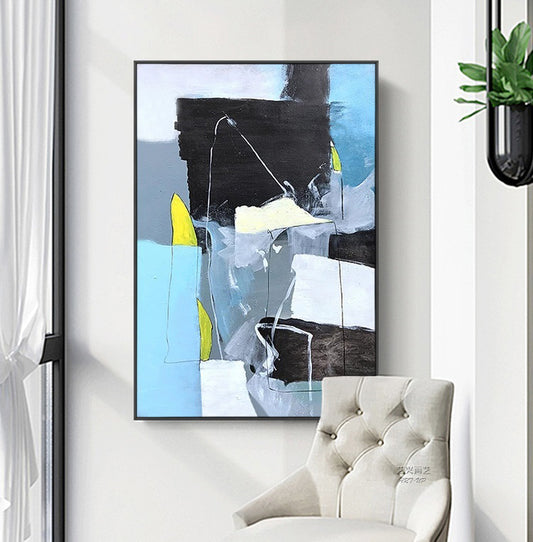 Handcrafted Abstract Painting Fine Wall Art For Homedecor AB0037A
