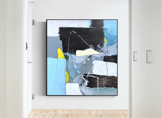 Handcrafted Abstract Painting, Modern Wall Art for Home Decor AB0037C