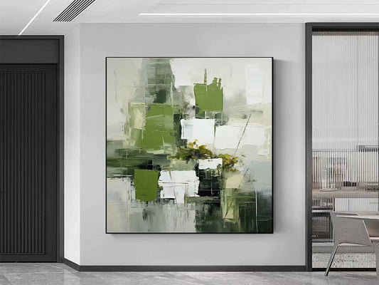 Handcrafted Abstract Painting, Modern Wall Art for Home Decor AB0039C